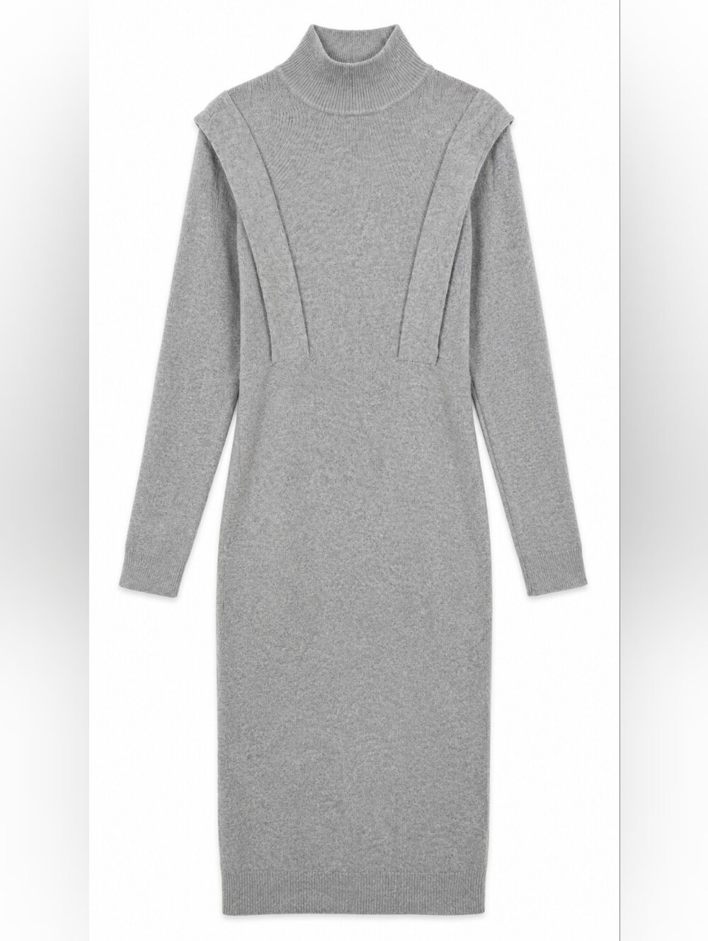 JLUXLABEL Heather Gray Knit Sweater Maxi Dress